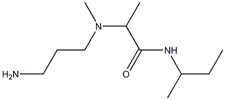 2-[(3-aminopropyl)(methyl)amino]-N-(butan-2-yl)propanamide Struktur