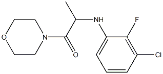 2-[(3-chloro-2-fluorophenyl)amino]-1-(morpholin-4-yl)propan-1-one Struktur