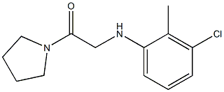 2-[(3-chloro-2-methylphenyl)amino]-1-(pyrrolidin-1-yl)ethan-1-one Struktur