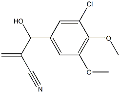 2-[(3-chloro-4,5-dimethoxyphenyl)(hydroxy)methyl]prop-2-enenitrile Struktur