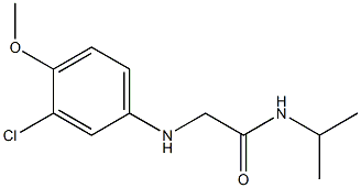 2-[(3-chloro-4-methoxyphenyl)amino]-N-(propan-2-yl)acetamide Struktur