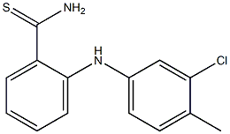 2-[(3-chloro-4-methylphenyl)amino]benzene-1-carbothioamide Struktur