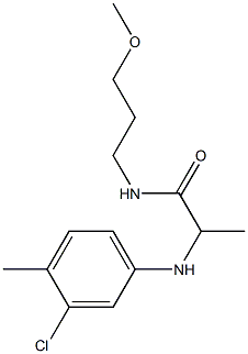 2-[(3-chloro-4-methylphenyl)amino]-N-(3-methoxypropyl)propanamide Struktur