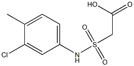 2-[(3-chloro-4-methylphenyl)sulfamoyl]acetic acid Struktur