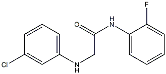 2-[(3-chlorophenyl)amino]-N-(2-fluorophenyl)acetamide Struktur