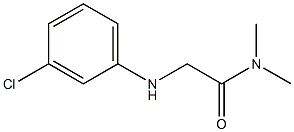 2-[(3-chlorophenyl)amino]-N,N-dimethylacetamide Struktur