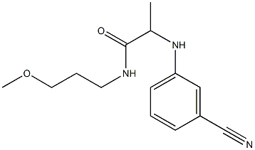 2-[(3-cyanophenyl)amino]-N-(3-methoxypropyl)propanamide Struktur