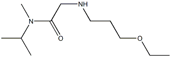 2-[(3-ethoxypropyl)amino]-N-methyl-N-(propan-2-yl)acetamide Struktur