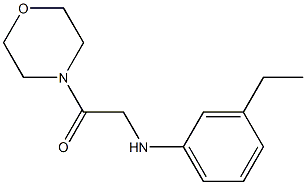 2-[(3-ethylphenyl)amino]-1-(morpholin-4-yl)ethan-1-one Struktur