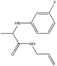 2-[(3-fluorophenyl)amino]-N-(prop-2-en-1-yl)propanamide Struktur