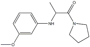 2-[(3-methoxyphenyl)amino]-1-(pyrrolidin-1-yl)propan-1-one Struktur