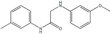 2-[(3-methoxyphenyl)amino]-N-(3-methylphenyl)acetamide Struktur