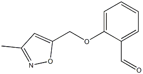 2-[(3-methyl-1,2-oxazol-5-yl)methoxy]benzaldehyde Struktur