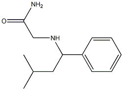 2-[(3-methyl-1-phenylbutyl)amino]acetamide Struktur