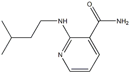 2-[(3-methylbutyl)amino]pyridine-3-carboxamide Struktur