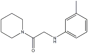 2-[(3-methylphenyl)amino]-1-(piperidin-1-yl)ethan-1-one Struktur