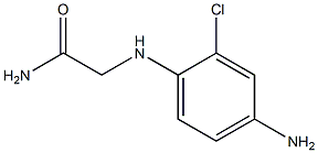 2-[(4-amino-2-chlorophenyl)amino]acetamide Struktur