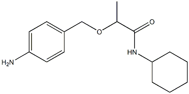 2-[(4-aminophenyl)methoxy]-N-cyclohexylpropanamide Struktur