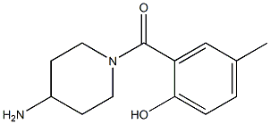 2-[(4-aminopiperidin-1-yl)carbonyl]-4-methylphenol Struktur