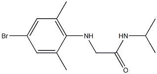 2-[(4-bromo-2,6-dimethylphenyl)amino]-N-(propan-2-yl)acetamide Struktur