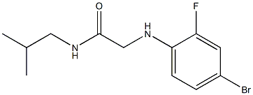 2-[(4-bromo-2-fluorophenyl)amino]-N-(2-methylpropyl)acetamide Struktur