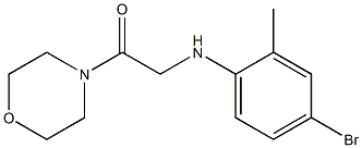 2-[(4-bromo-2-methylphenyl)amino]-1-(morpholin-4-yl)ethan-1-one Struktur