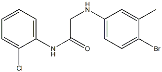 2-[(4-bromo-3-methylphenyl)amino]-N-(2-chlorophenyl)acetamide Struktur