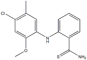 2-[(4-chloro-2-methoxy-5-methylphenyl)amino]benzene-1-carbothioamide Struktur