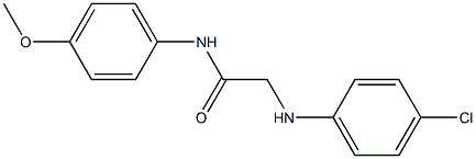 2-[(4-chlorophenyl)amino]-N-(4-methoxyphenyl)acetamide Struktur