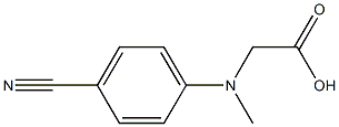 2-[(4-cyanophenyl)(methyl)amino]acetic acid Struktur