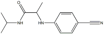 2-[(4-cyanophenyl)amino]-N-(propan-2-yl)propanamide Struktur