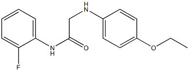 2-[(4-ethoxyphenyl)amino]-N-(2-fluorophenyl)acetamide Struktur