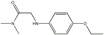 2-[(4-ethoxyphenyl)amino]-N,N-dimethylacetamide Struktur