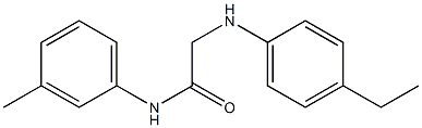 2-[(4-ethylphenyl)amino]-N-(3-methylphenyl)acetamide Struktur