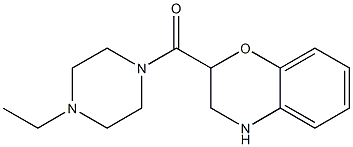 2-[(4-ethylpiperazin-1-yl)carbonyl]-3,4-dihydro-2H-1,4-benzoxazine Struktur