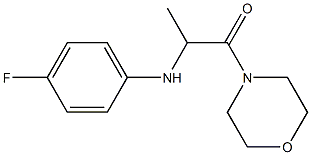 2-[(4-fluorophenyl)amino]-1-(morpholin-4-yl)propan-1-one Struktur