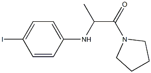 2-[(4-iodophenyl)amino]-1-(pyrrolidin-1-yl)propan-1-one Struktur