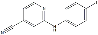 2-[(4-iodophenyl)amino]pyridine-4-carbonitrile Struktur