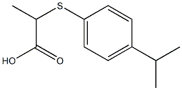 2-[(4-isopropylphenyl)thio]propanoic acid Struktur