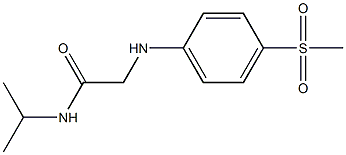 2-[(4-methanesulfonylphenyl)amino]-N-(propan-2-yl)acetamide Struktur