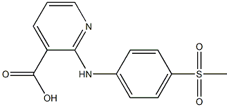 2-[(4-methanesulfonylphenyl)amino]pyridine-3-carboxylic acid Struktur