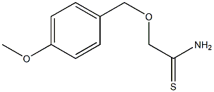 2-[(4-methoxyphenyl)methoxy]ethanethioamide Struktur