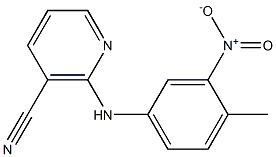 2-[(4-methyl-3-nitrophenyl)amino]nicotinonitrile Struktur