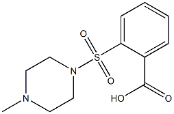 2-[(4-methylpiperazine-1-)sulfonyl]benzoic acid Struktur