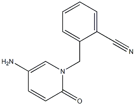 2-[(5-amino-2-oxo-1,2-dihydropyridin-1-yl)methyl]benzonitrile Struktur