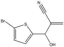 2-[(5-bromothiophen-2-yl)(hydroxy)methyl]prop-2-enenitrile Struktur