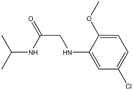 2-[(5-chloro-2-methoxyphenyl)amino]-N-(propan-2-yl)acetamide Struktur