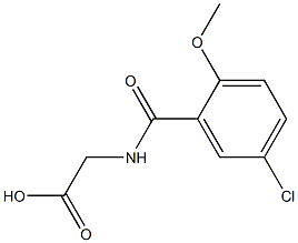 2-[(5-chloro-2-methoxyphenyl)formamido]acetic acid Struktur