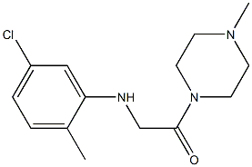 2-[(5-chloro-2-methylphenyl)amino]-1-(4-methylpiperazin-1-yl)ethan-1-one Struktur