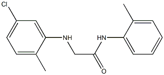 2-[(5-chloro-2-methylphenyl)amino]-N-(2-methylphenyl)acetamide Struktur